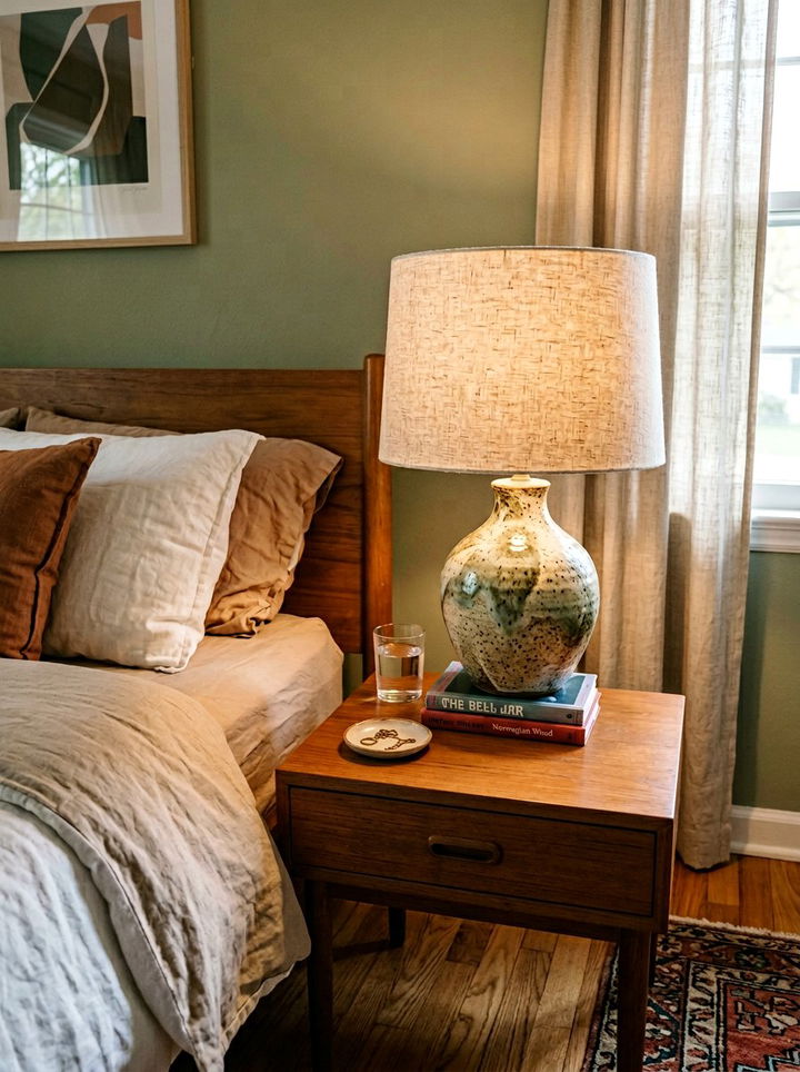 Thrifted Lamp - 30 secondhand bedroom ideas