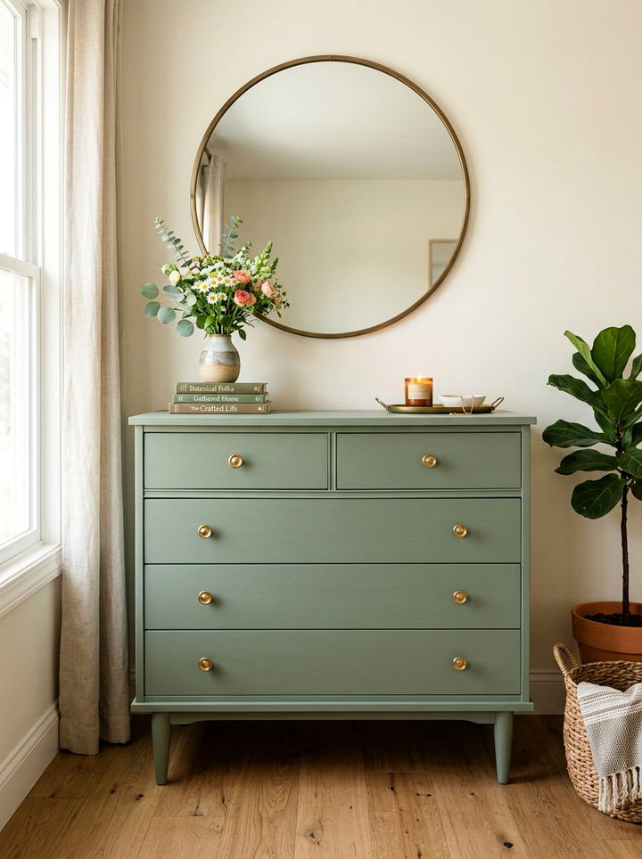 Thrifted dresser makeover - 30 renter bedroom ideas