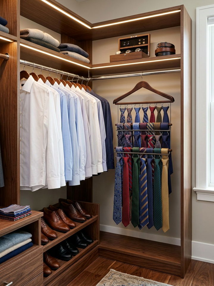 Tie Organizer Hanger - 30 bedroom clothes hangers