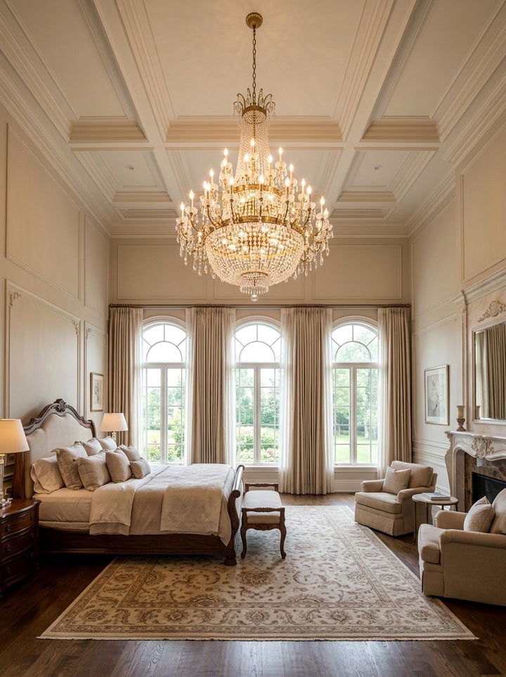 Tiered Chandelier - 30 bedroom lighting design