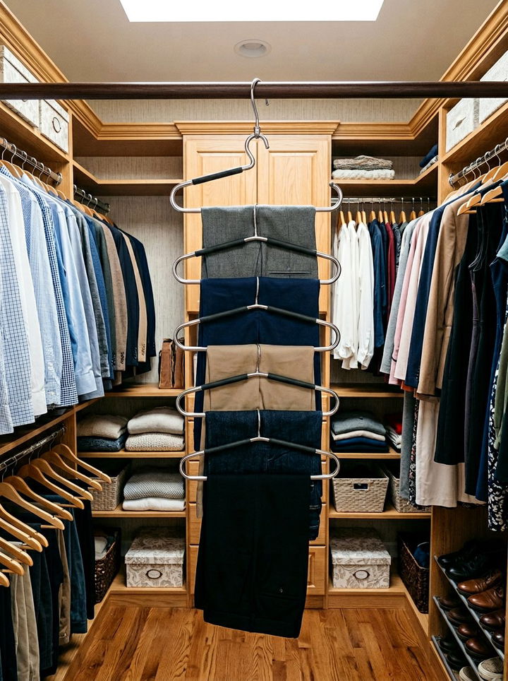 Tiered Clothing Hanger - 30 bedroom storage tips