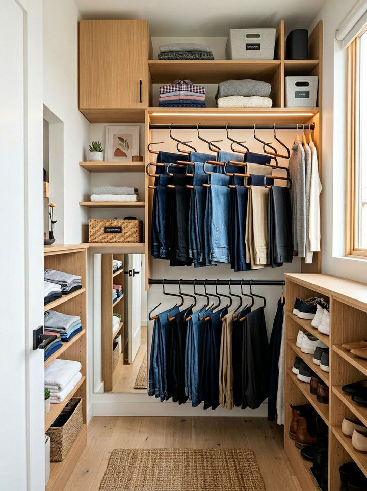 Tiered Pant Hanger - 30 bedroom clothes hangers