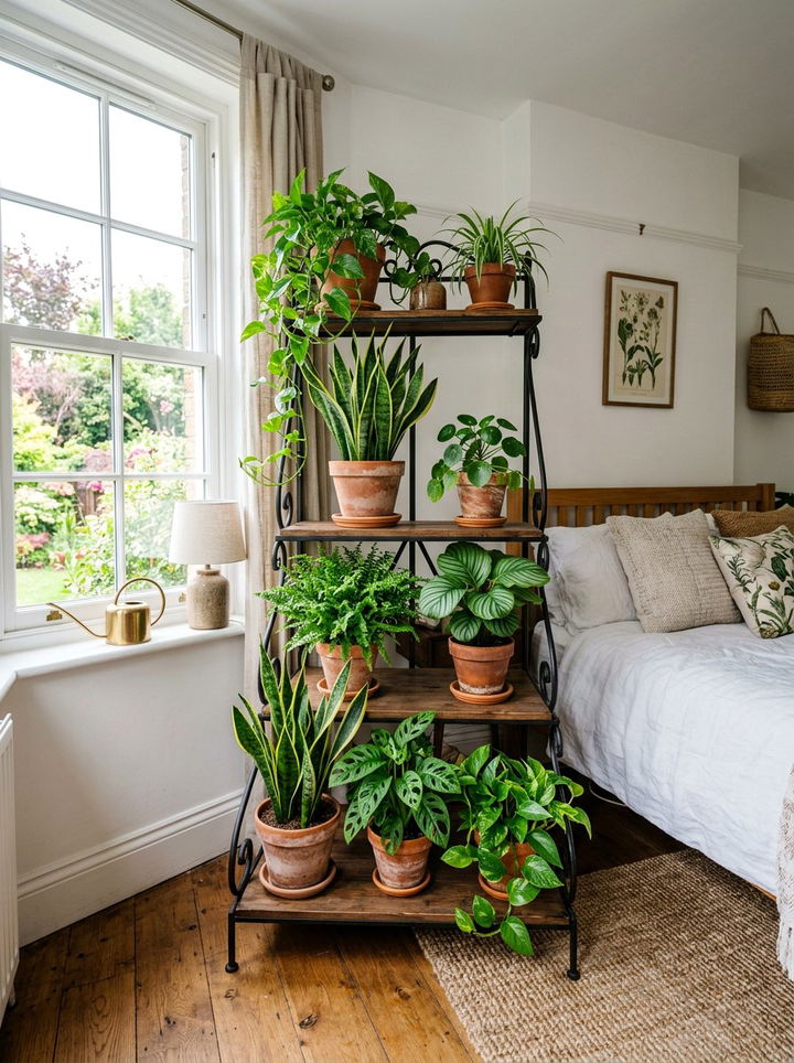 Tiered Plant Stand - 30 bedroom stackable furniture ideas