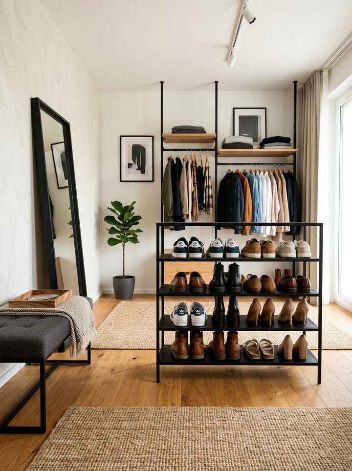 Tiered Shoe Rack - 30 bedroom stackable furniture ideas