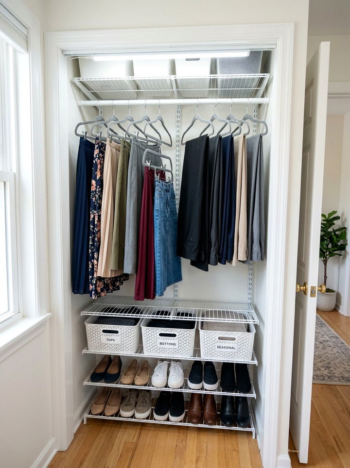 Tiered velvet hanger closet solution - 30 bedroom velvet hangers