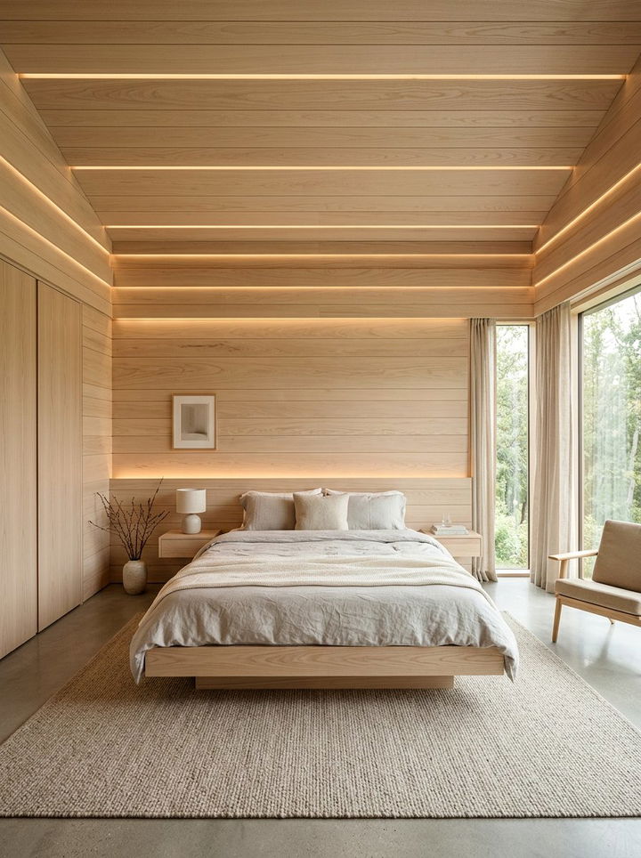 Timber Clad Bedroom - 30 architect bedroom ideas