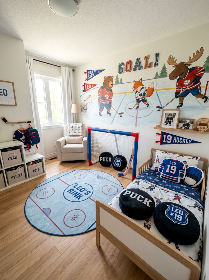 Toddler Hockey Bedroom - 30 hockey bedroom ideas