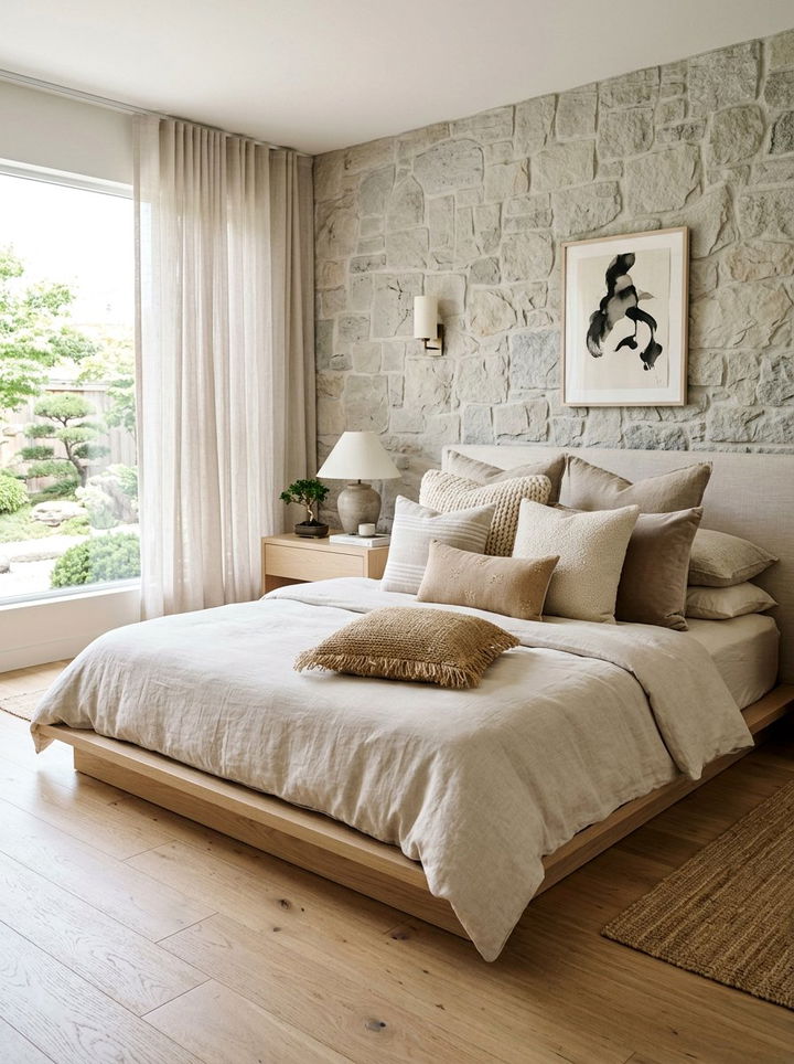 Tonal Neutral Pillow - 30 bedroom throw pillows