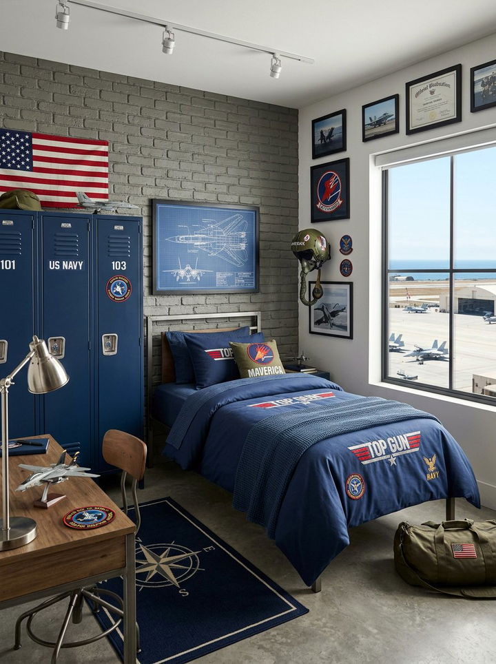 Top Gun Bedroom - 30 movie themed bedroom ideas