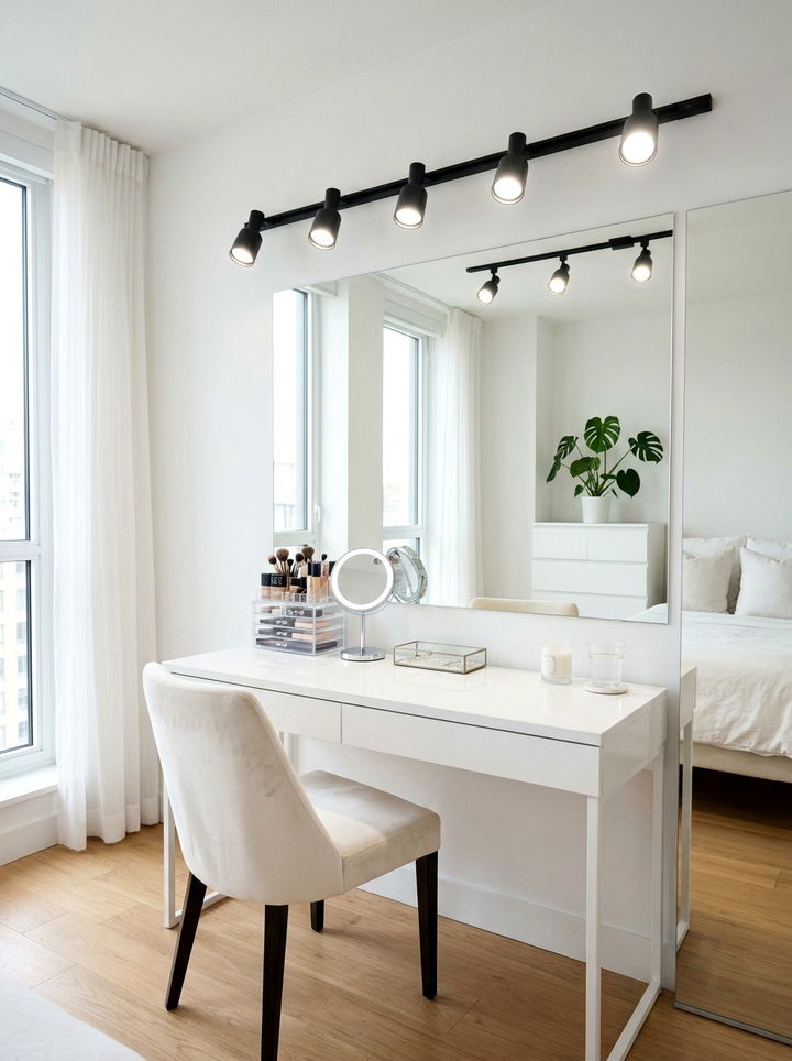 Track Lighting For Vanity Area - 30 bedroom track lighting ideas