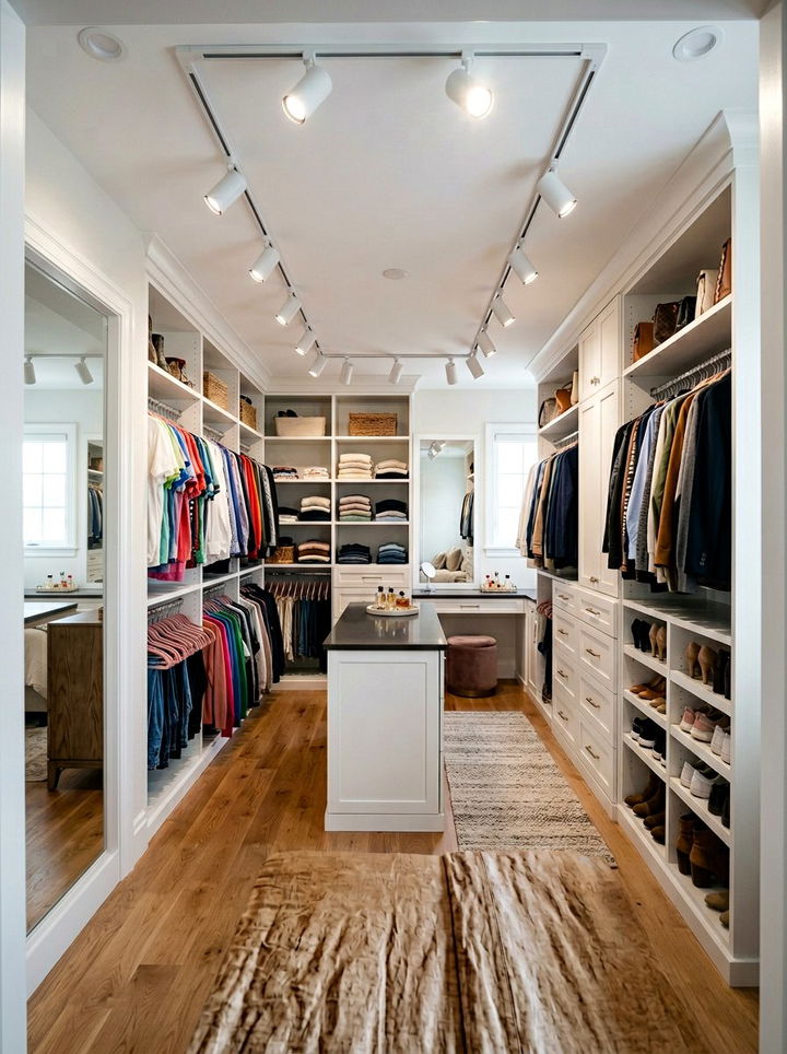 Track Lighting For Walk In Closet - 30 bedroom track lighting ideas