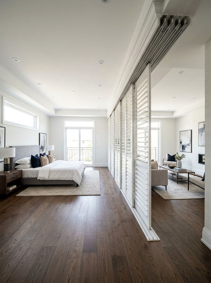 Track system plantation shutters - 30 bedroom plantation shutters