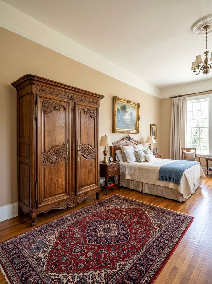 Traditional Armoire Storage Beige Bedroom - 30 traditional beige bedroom ideas