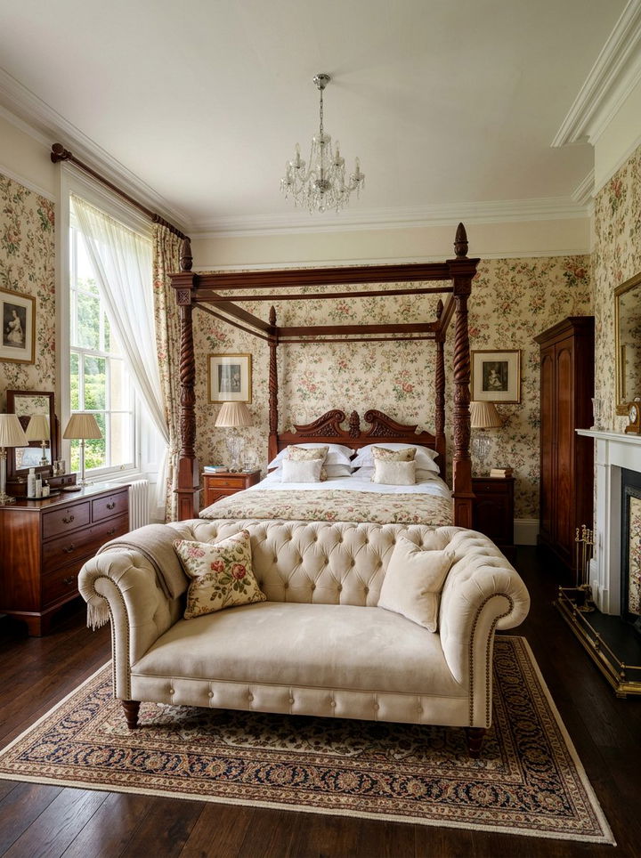 Traditional Bedroom Settee - 30 bedroom loveseats