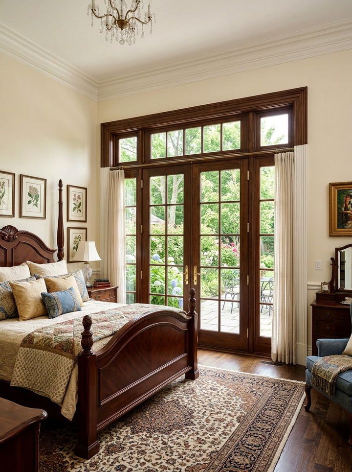 Traditional Bedroom Sidelight Patio Door - 30 bedroom with patio doors