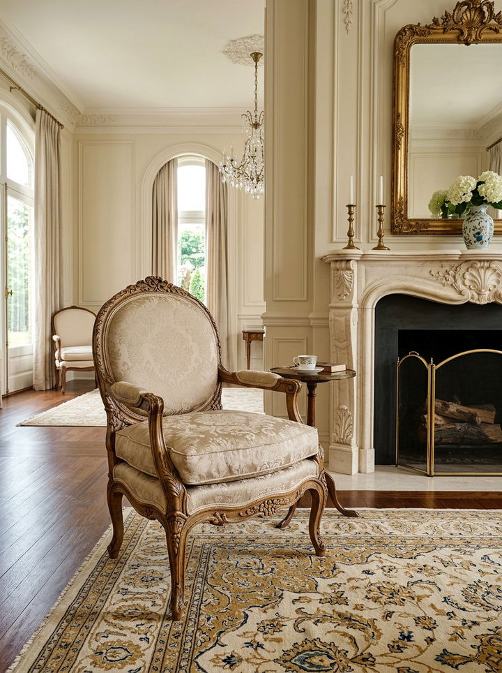 Traditional Bergere Chair - 30 bedroom chairs