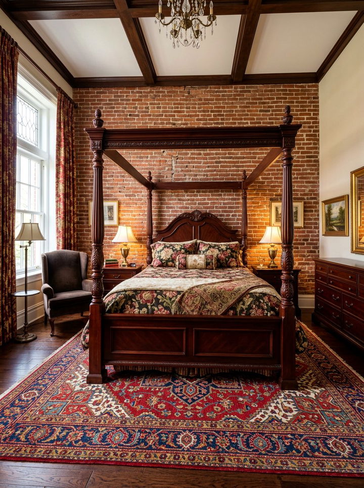 Traditional Brick Bedroom - 30 exposed brick bedroom ideas