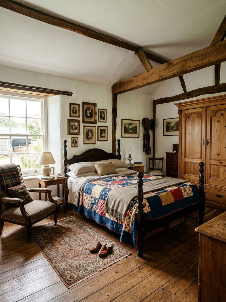 Traditional Farmhouse Bedroom - 30 farmhouse white bedroom ideas