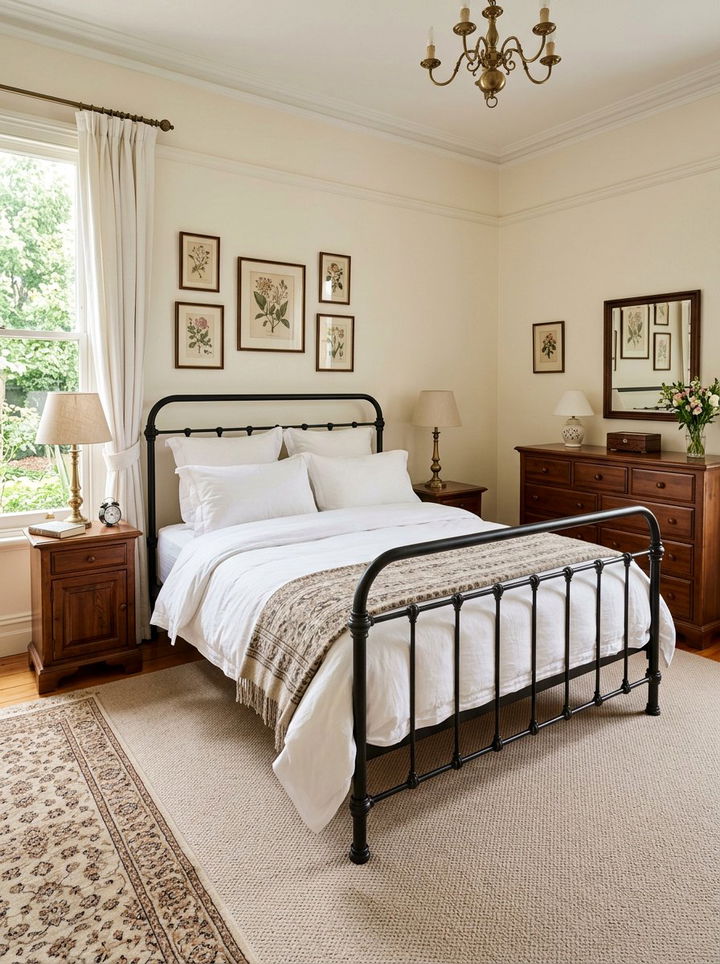 Traditional Iron Bed Frame - 30 bedroom iron beds