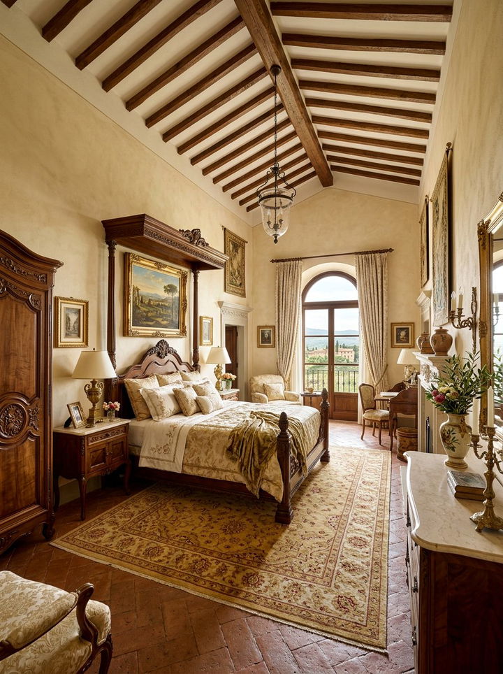Traditional Italian Bedroom - 30 Tuscan bedroom ideas