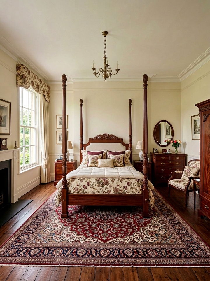 Traditional Mahogany Bedroom - 30 warm brown bedroom ideas