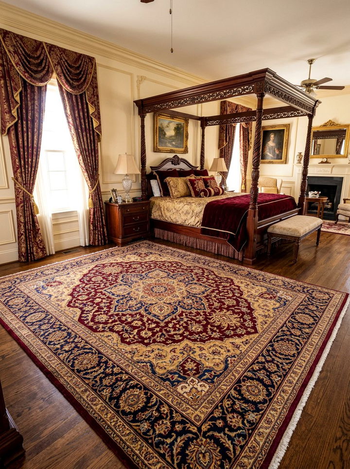 Traditional Medallion Area Rug - 30 bedroom rugs