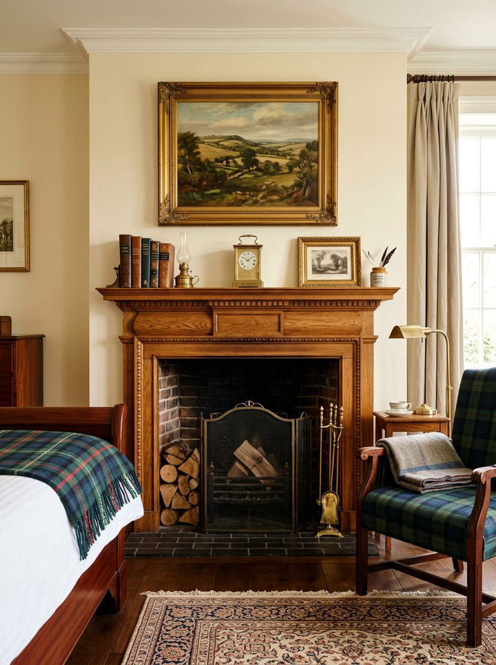 Traditional Oak Bedroom Mantel - 30 bedroom fireplace mantels