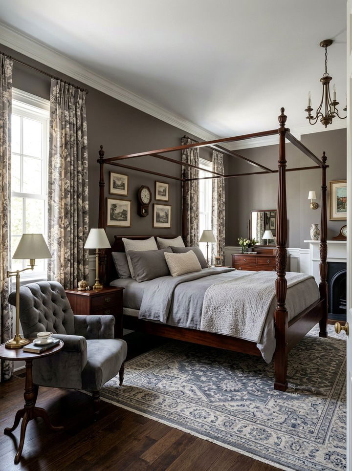 Traditional Smoke Gray Bedroom - 30 smoke gray bedroom ideas