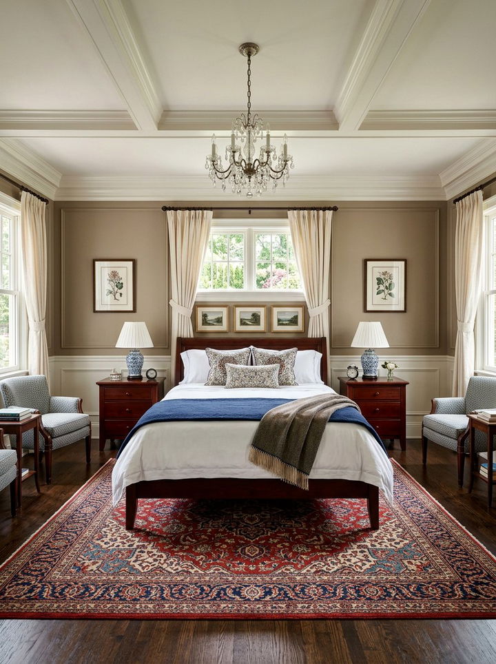 Traditional Symmetrical Layout - 30 bedroom bed styling ideas