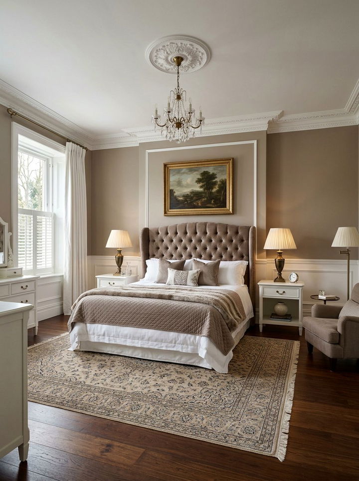 Traditional Taupe And White Bedroom - 30 taupe and white bedroom ideas