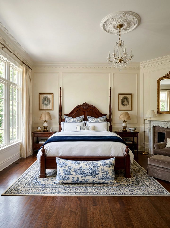 Traditional Toile Lumbar Pillow - 30 bedroom lumbar pillows