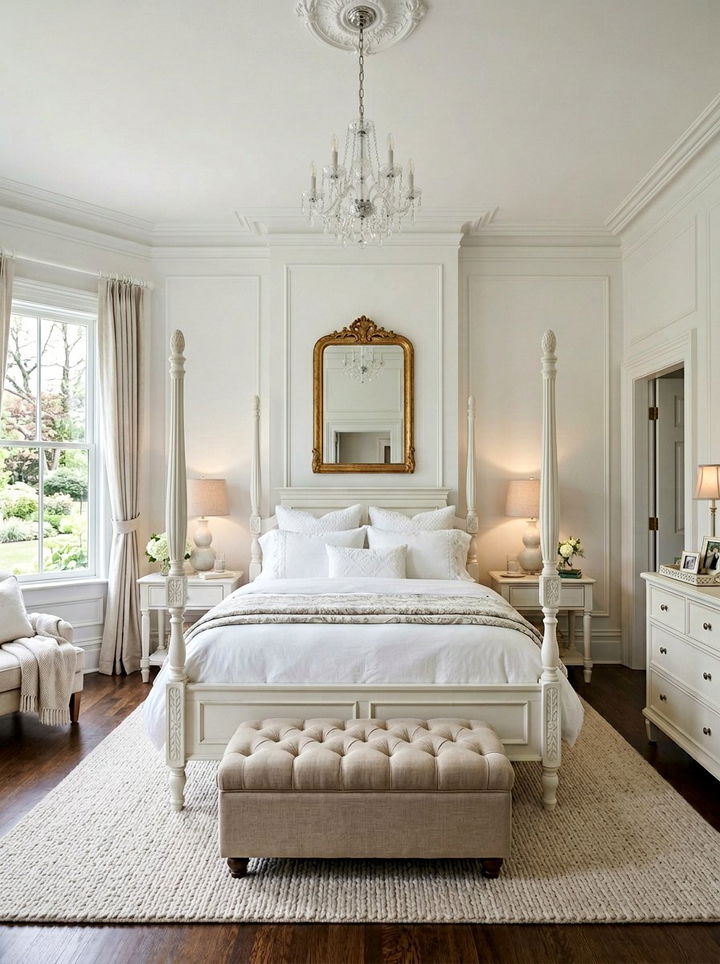 Traditional White Bedroom - 30 cool white bedroom ideas
