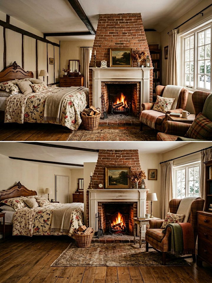 Traditional Wood Burning Fireplace Bedroom - 30 bedroom with fireplace ideas