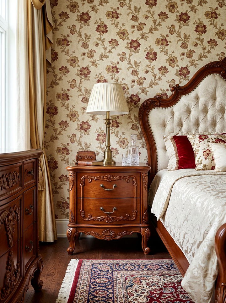 Traditional Wood Nightstand - 30 bedroom nightstand ideas