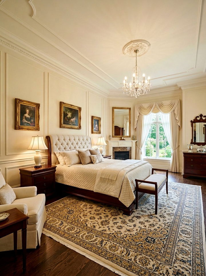 Traditional cream bedroom - 30 cream bedroom decor ideas