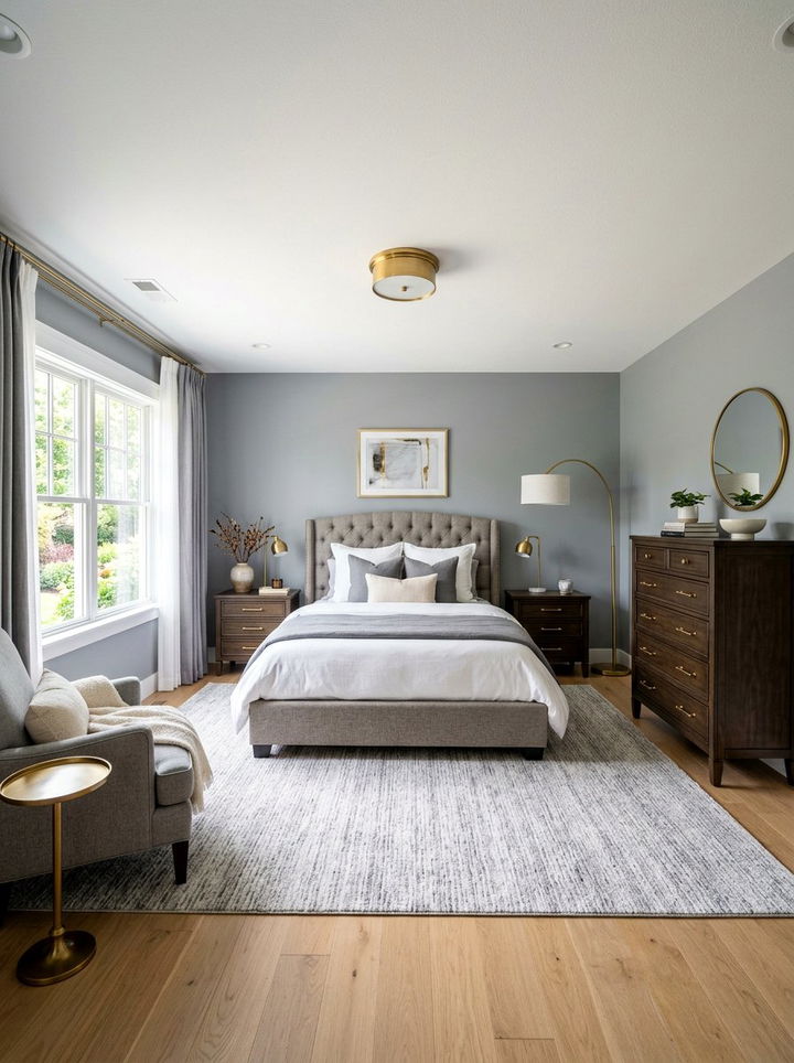 Transitional Bedroom Brass Accents - 30 transitional bedroom ideas