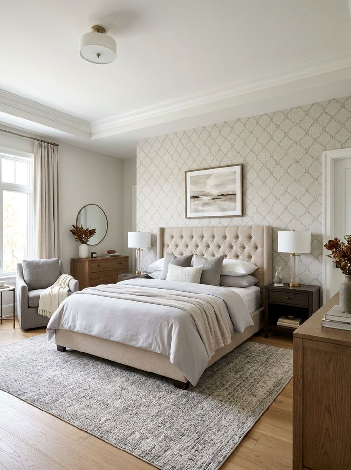 Transitional Bedroom Wallpaper - 30 transitional bedroom ideas