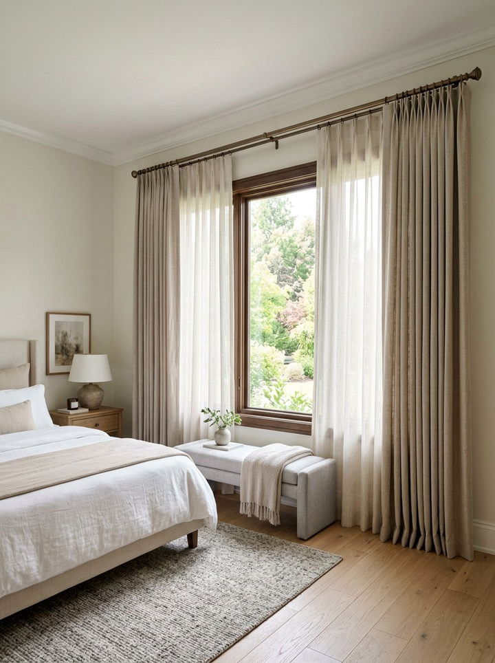 Transitional Bedroom Window Treatments - 30 transitional bedroom ideas