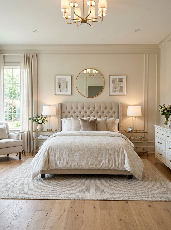 Transitional Beige Bedroom - 30 beige bedroom decor ideas