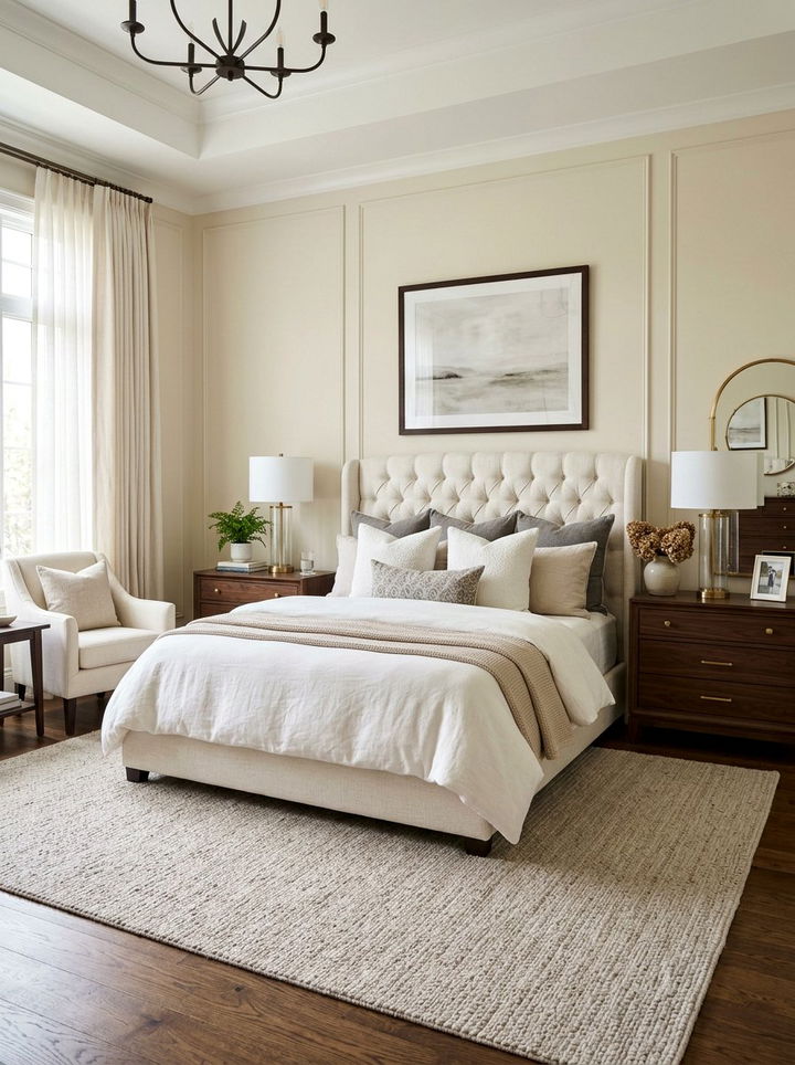 Transitional Cream Bedroom - 30 unisex bedroom ideas