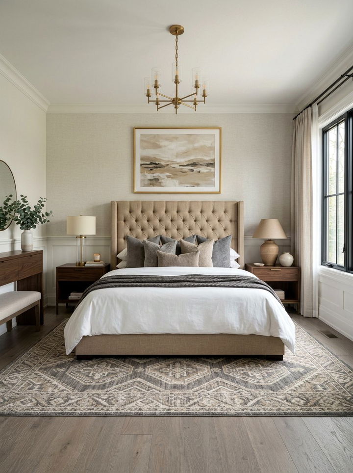 Transitional Eggshell Bedroom - 30 eggshell bedroom ideas