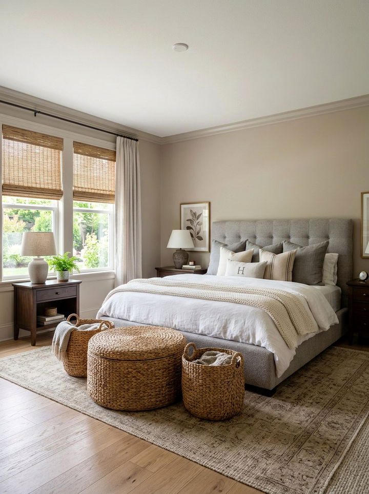 Transitional Hyacinth Bedroom - 30 handwoven bedroom ideas