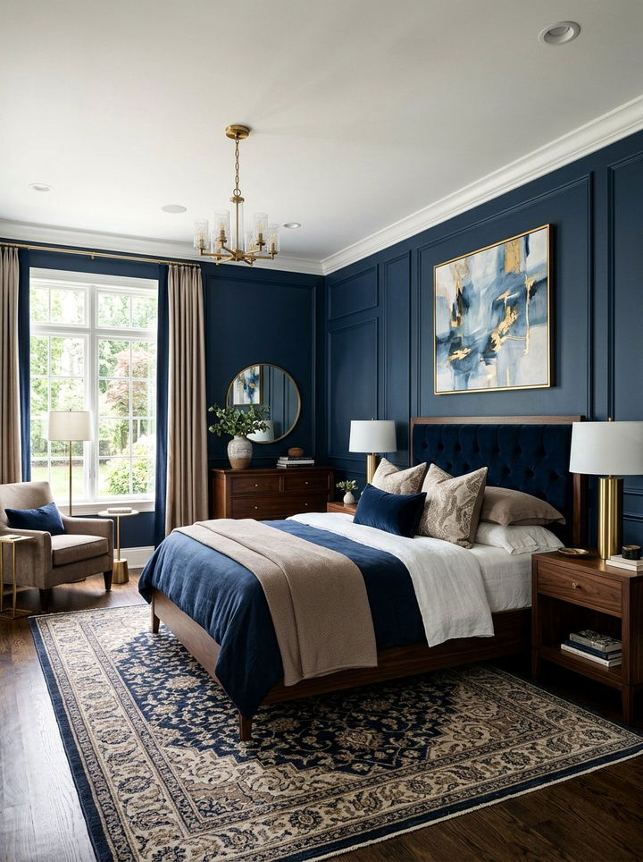 30 Best Navy Blue Bedroom Ideas for a Moody Atmosphere