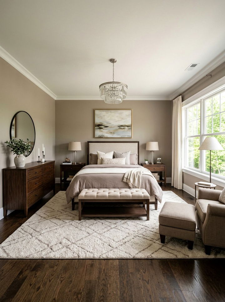 Transitional Neutral Master Bedroom - 30 mansion bedroom ideas