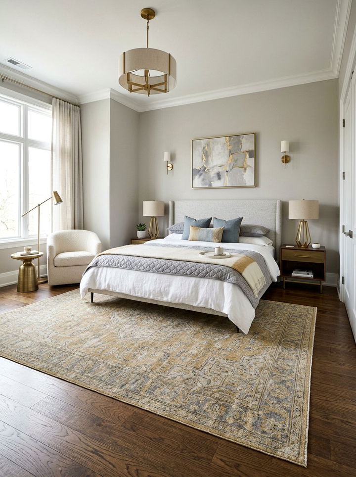 Transitional Persian rug bedroom - 30 bedroom Persian rugs