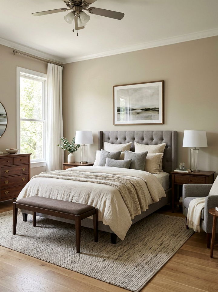 Transitional Queen Bedroom - 30 queen size bedroom ideas