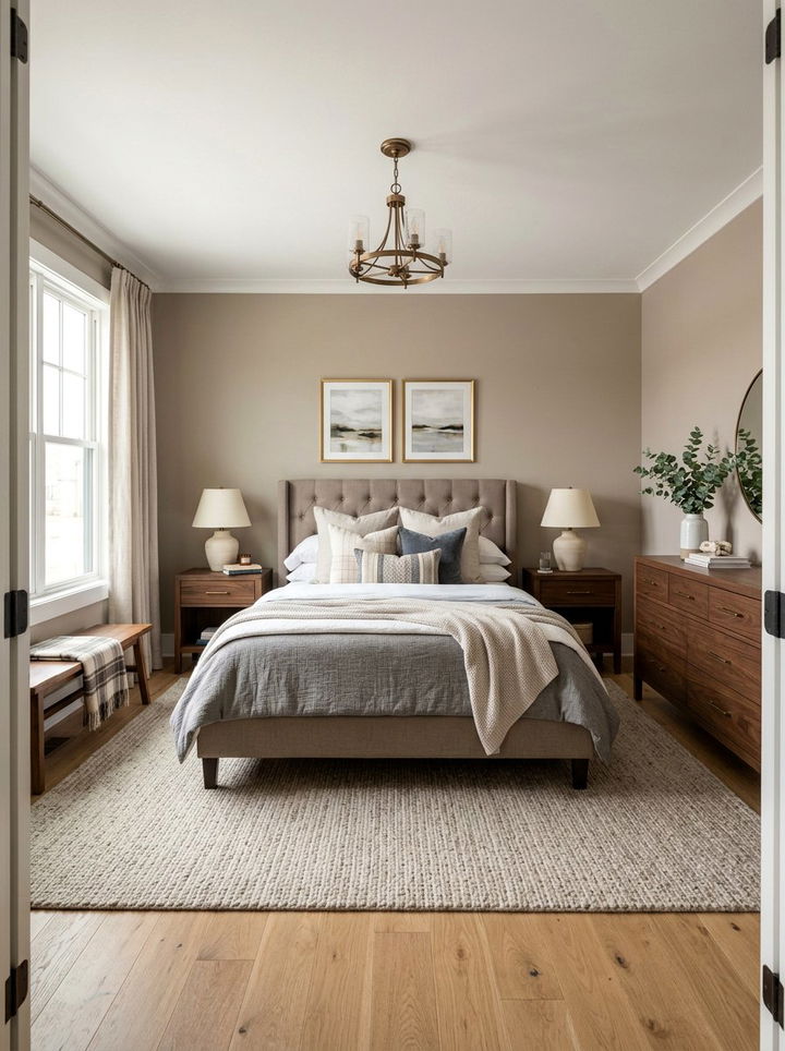 Transitional Square Bedroom - 30 square bedroom ideas