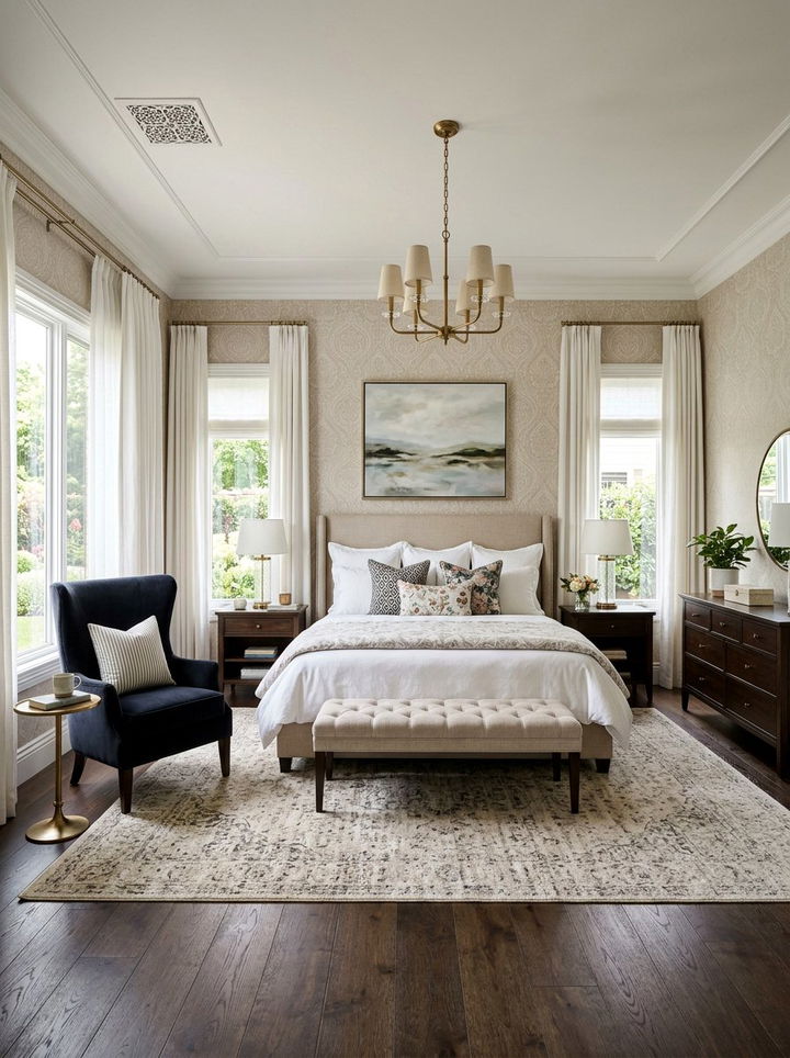 Transitional Style Bedroom - 30 beige and white bedroom ideas