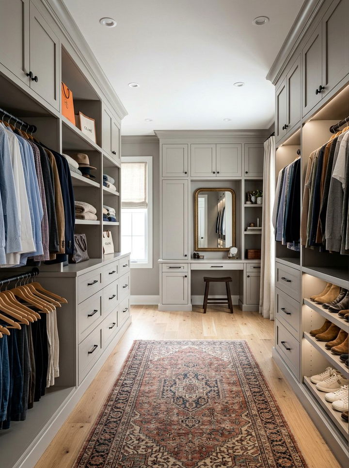 Transitional Walk In Closet - 30 bedroom walk-in closet ideas