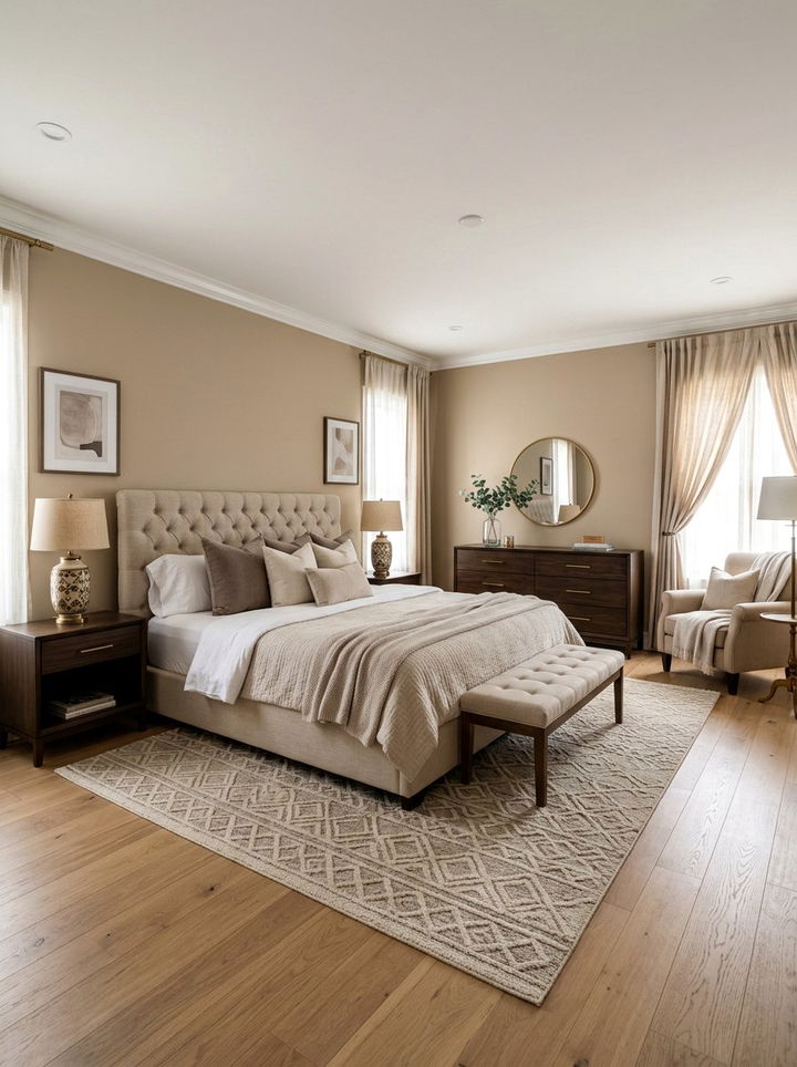 Transitional beige bedroom - 30 modern beige bedroom ideas